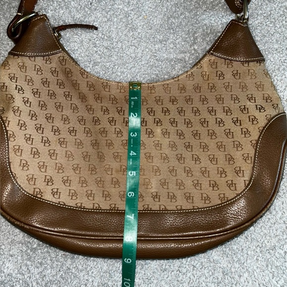 Dooney & Bourke Signature Tan and Brown Hobo Bag - Picture 5 of 15